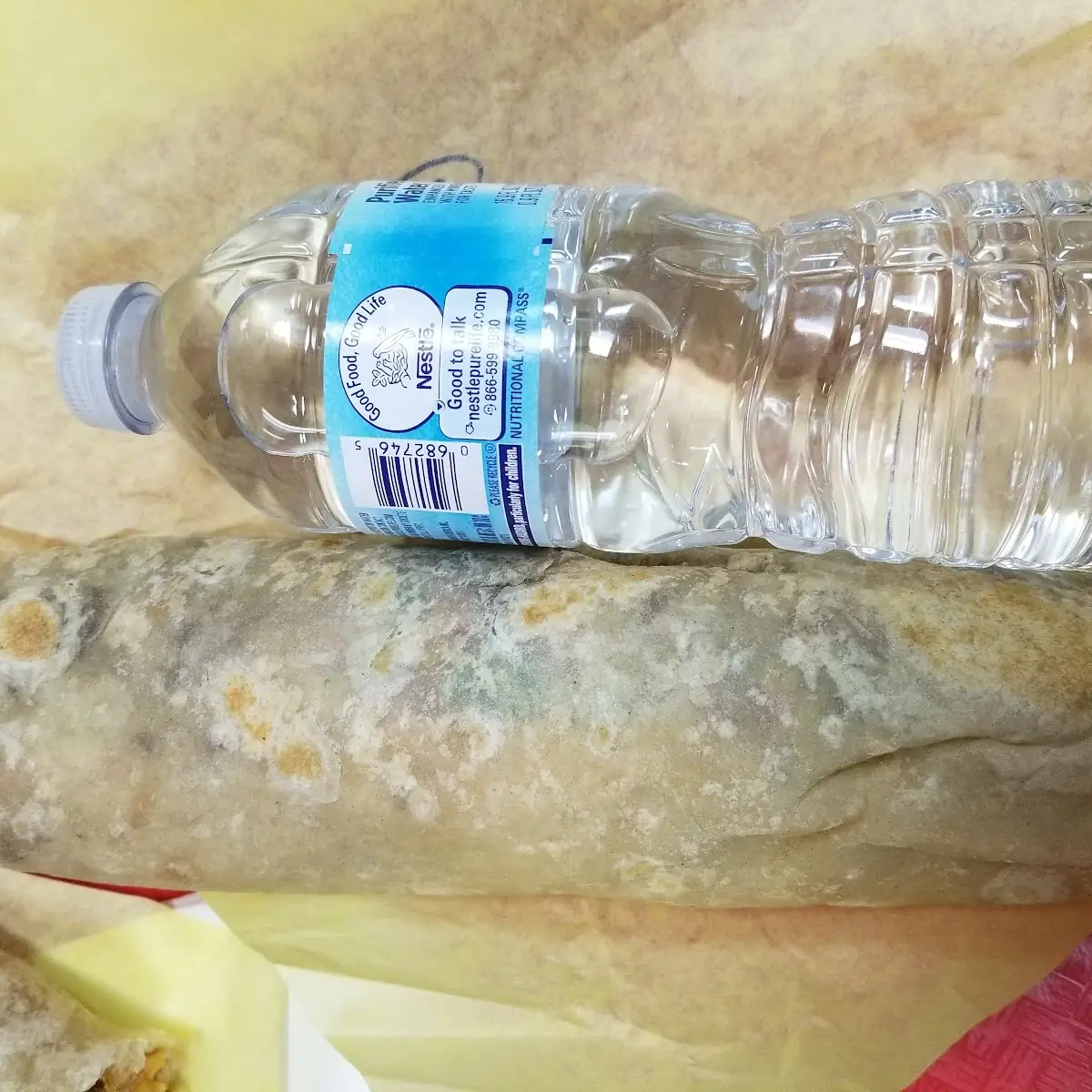 Comparing Size to Water Bottle