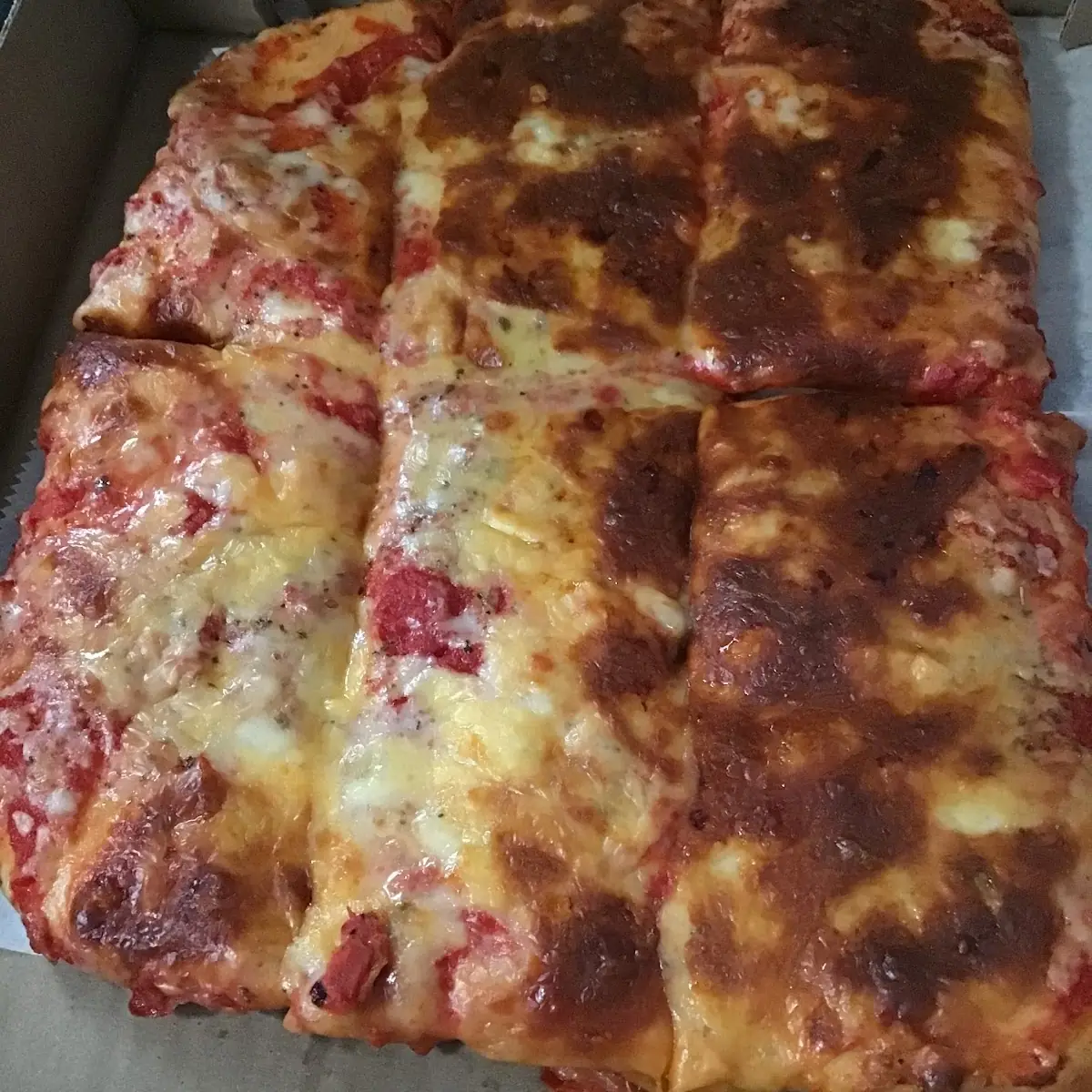Detroit Style Pizza 4 Cuts