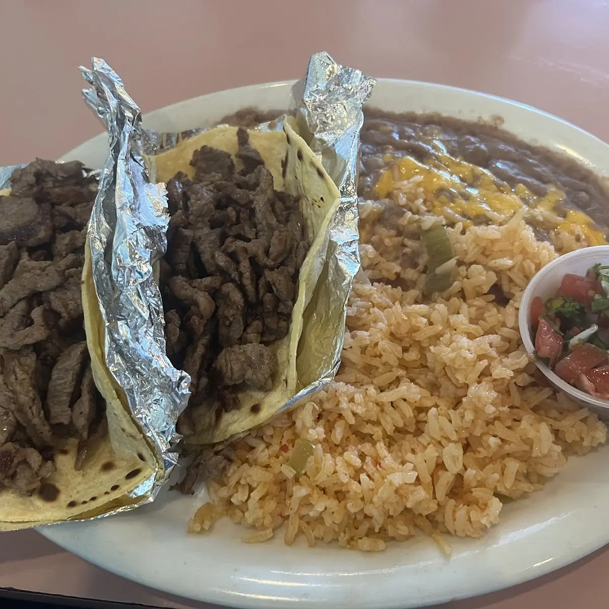 Carne Asada Tacos Plate