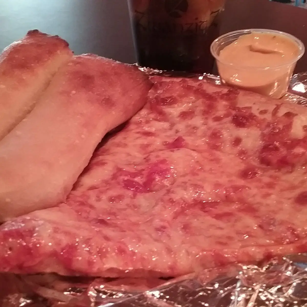Cheese Pizza Slice with Breadsticks