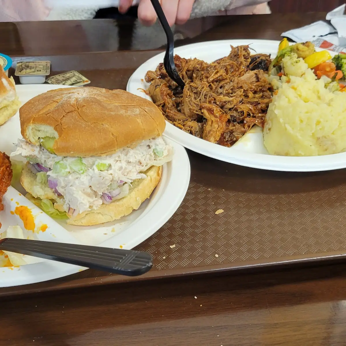 Pulled Pork Sandwich Chicken Salad Sandwich