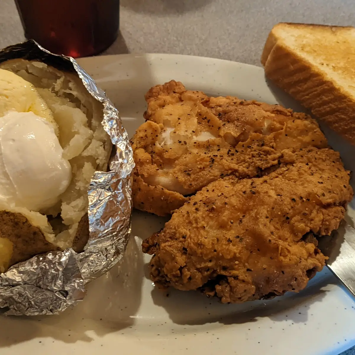 Fried Chicken Breast Dinner
