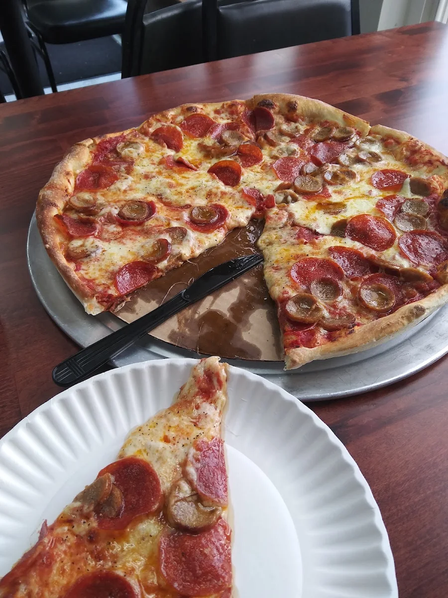 Large Pepperoni and Sausage Pizza