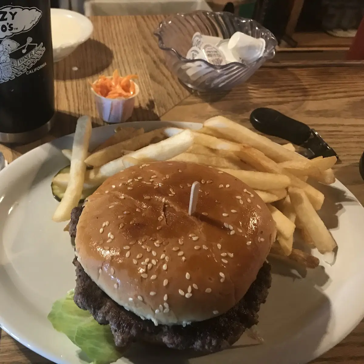 Burger Patty & Eggs