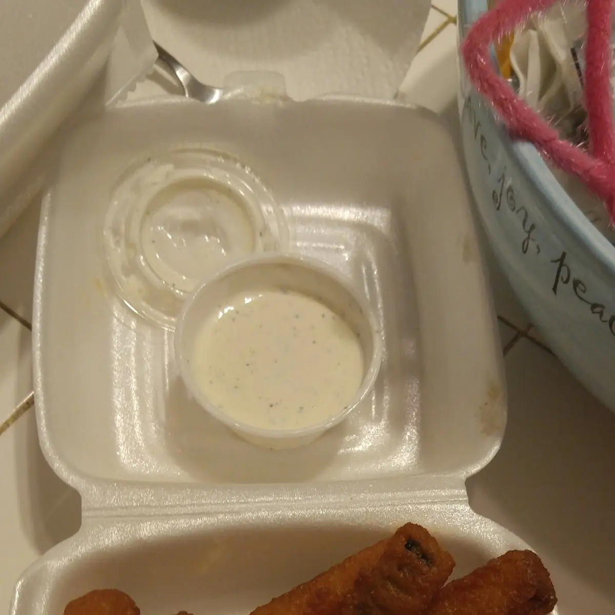 Fried Zucchini Sticks with Ranch Dressing