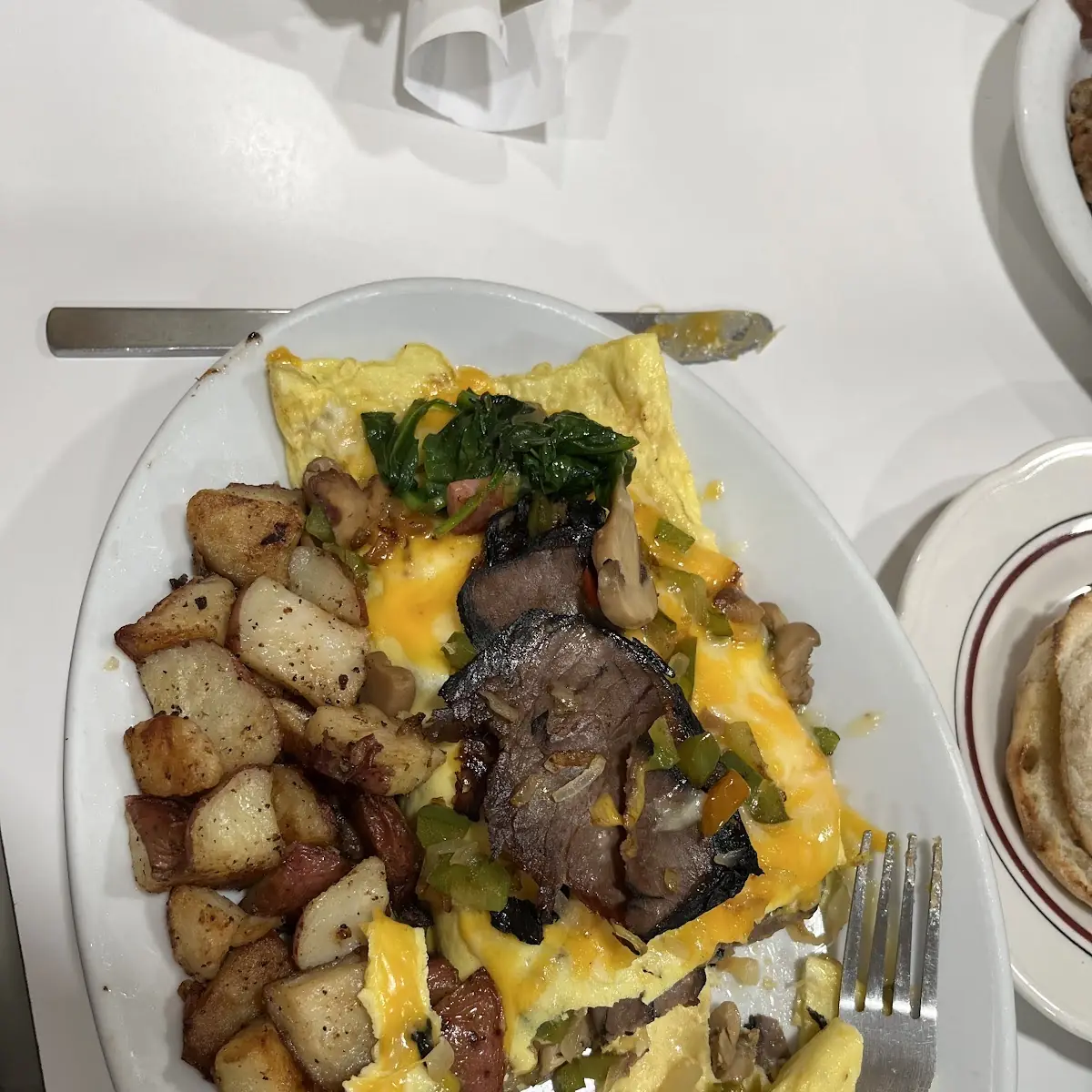 Philly Cheese Steak Omelet