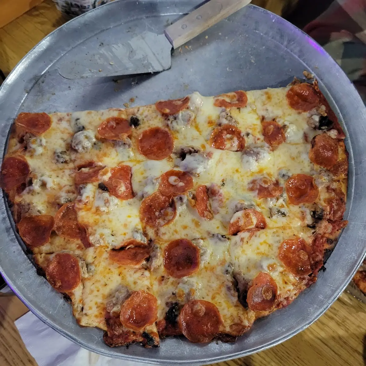 Pepperoni Sausage & Mushroom Pizza