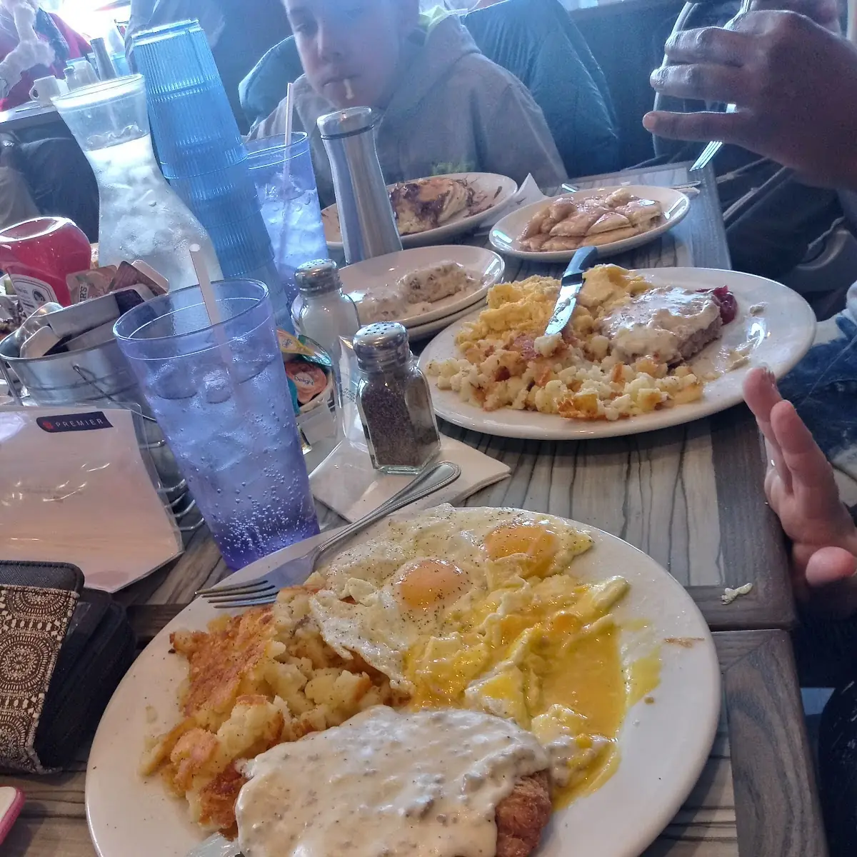 Chicken Fried Steak and Eggs Sunny Side Up