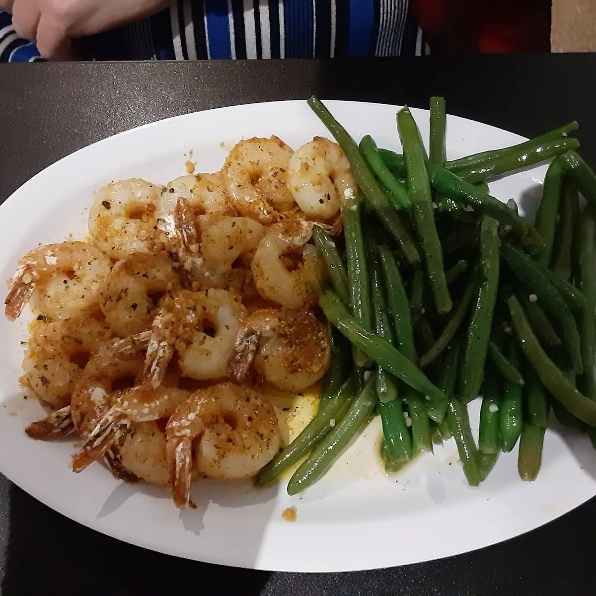 Grilled Shrimp and Green Beans