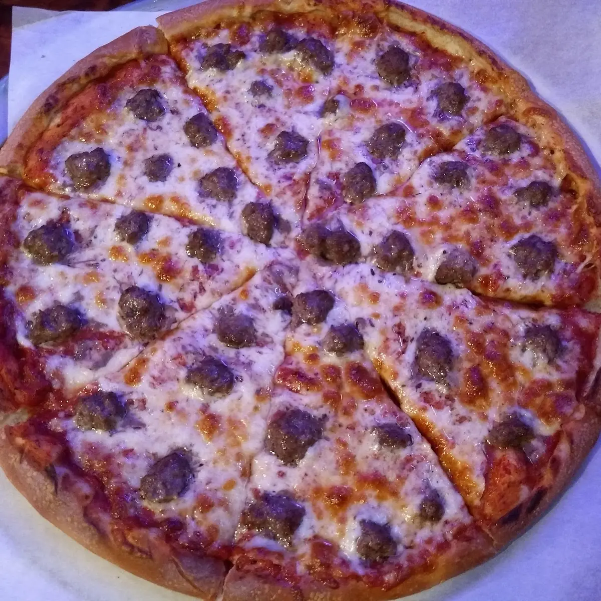 Meatball Pizza
