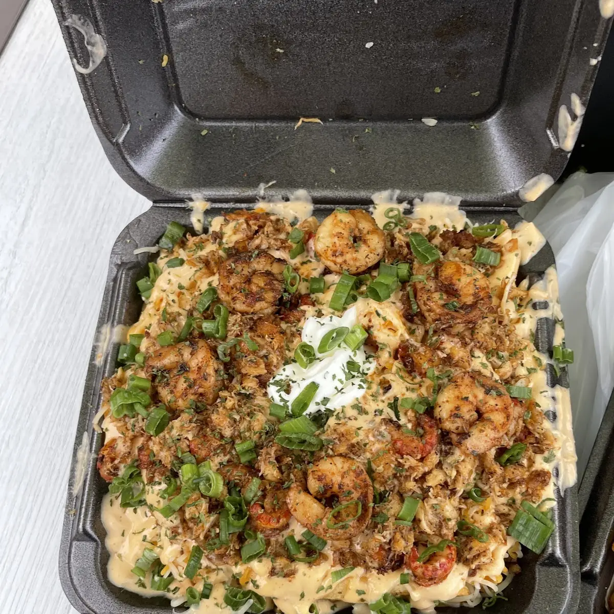 Loaded Fries with Crab