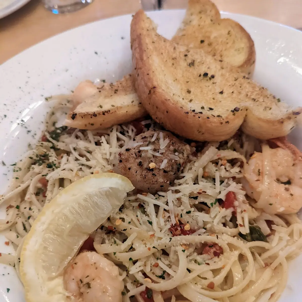 Served with Garlic Bread