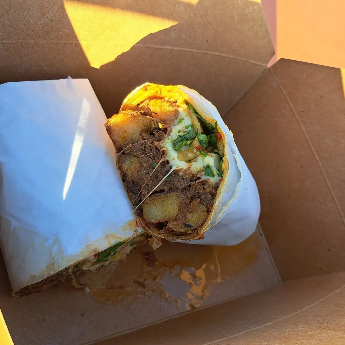 Spicy Beef Burrito