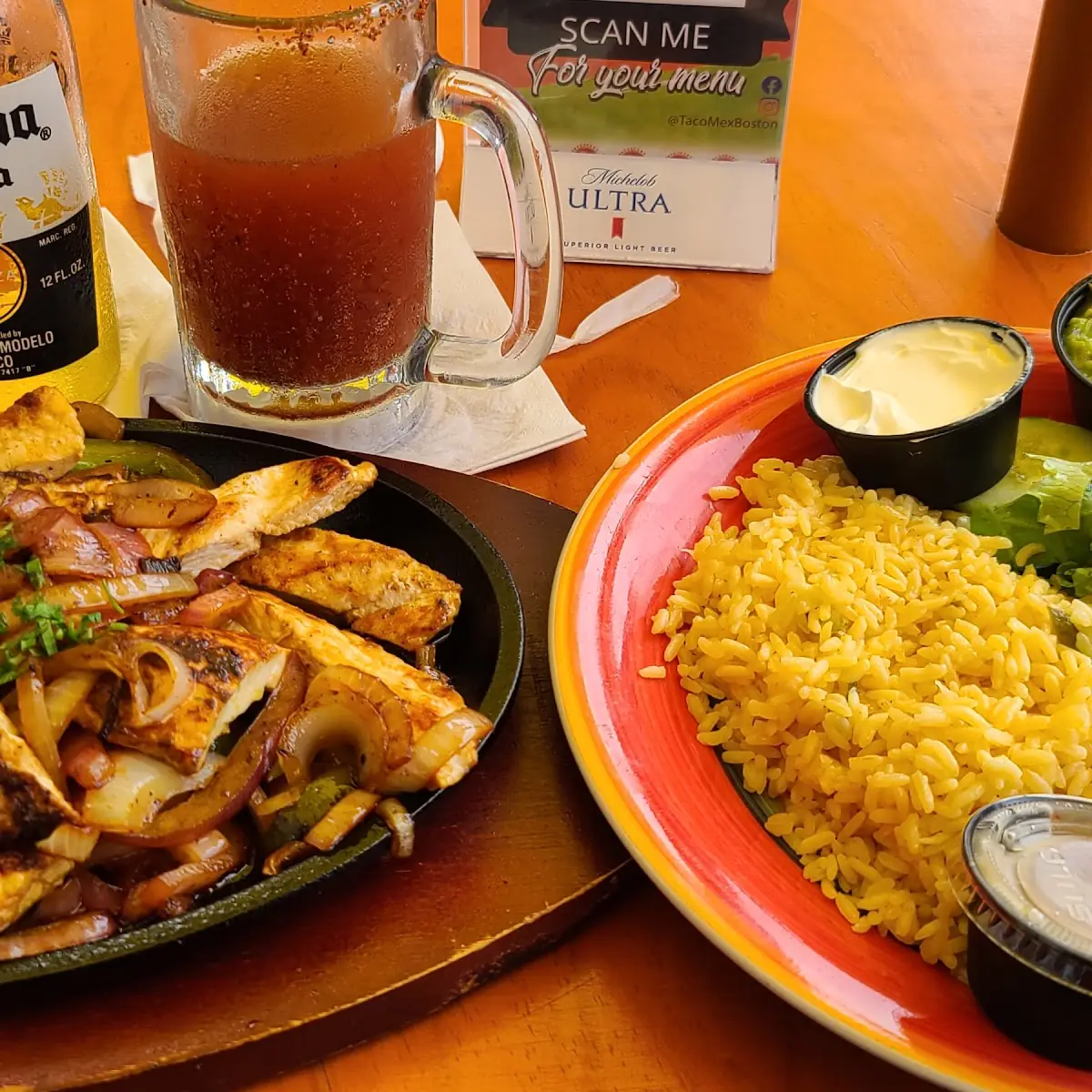 Chicken Fajitas Michelada