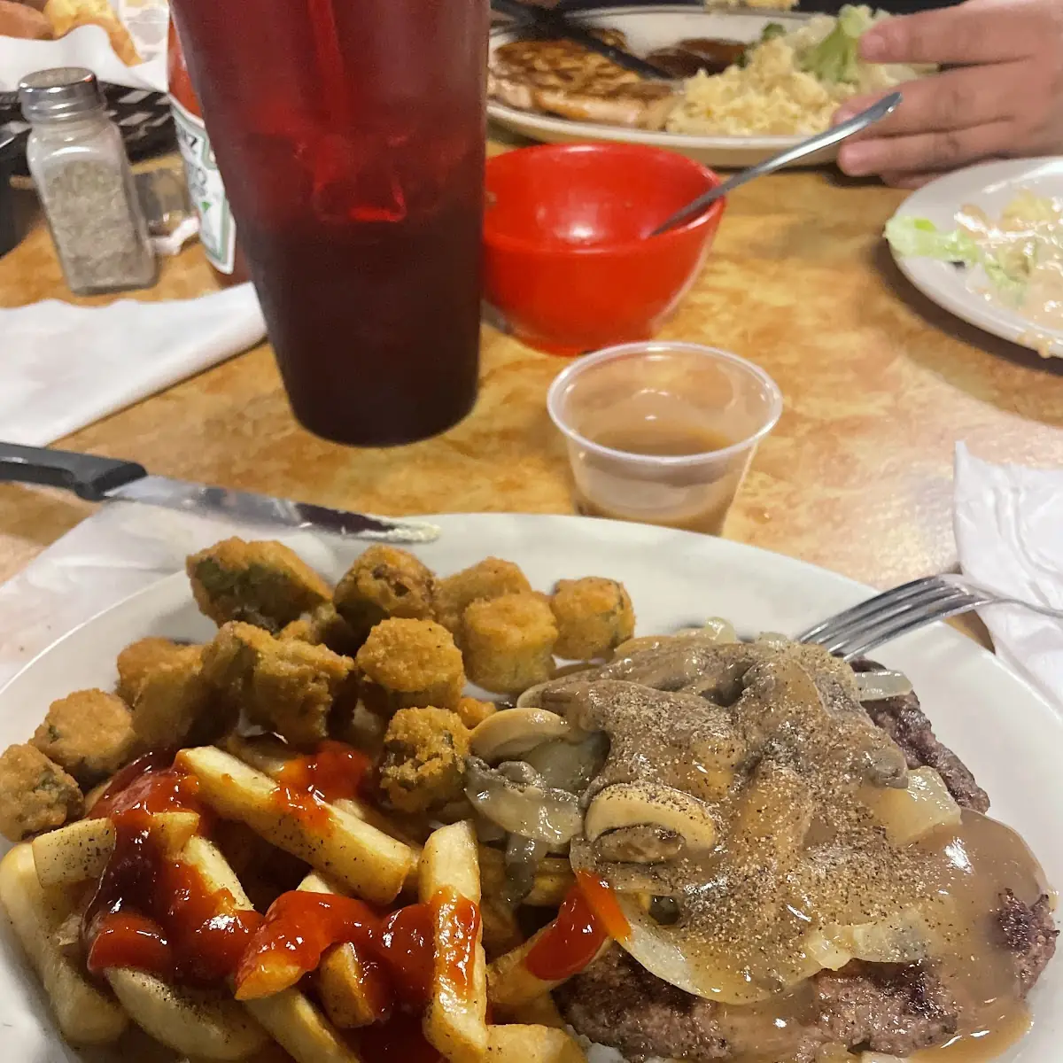 Hamburger Steak with Mushrooms