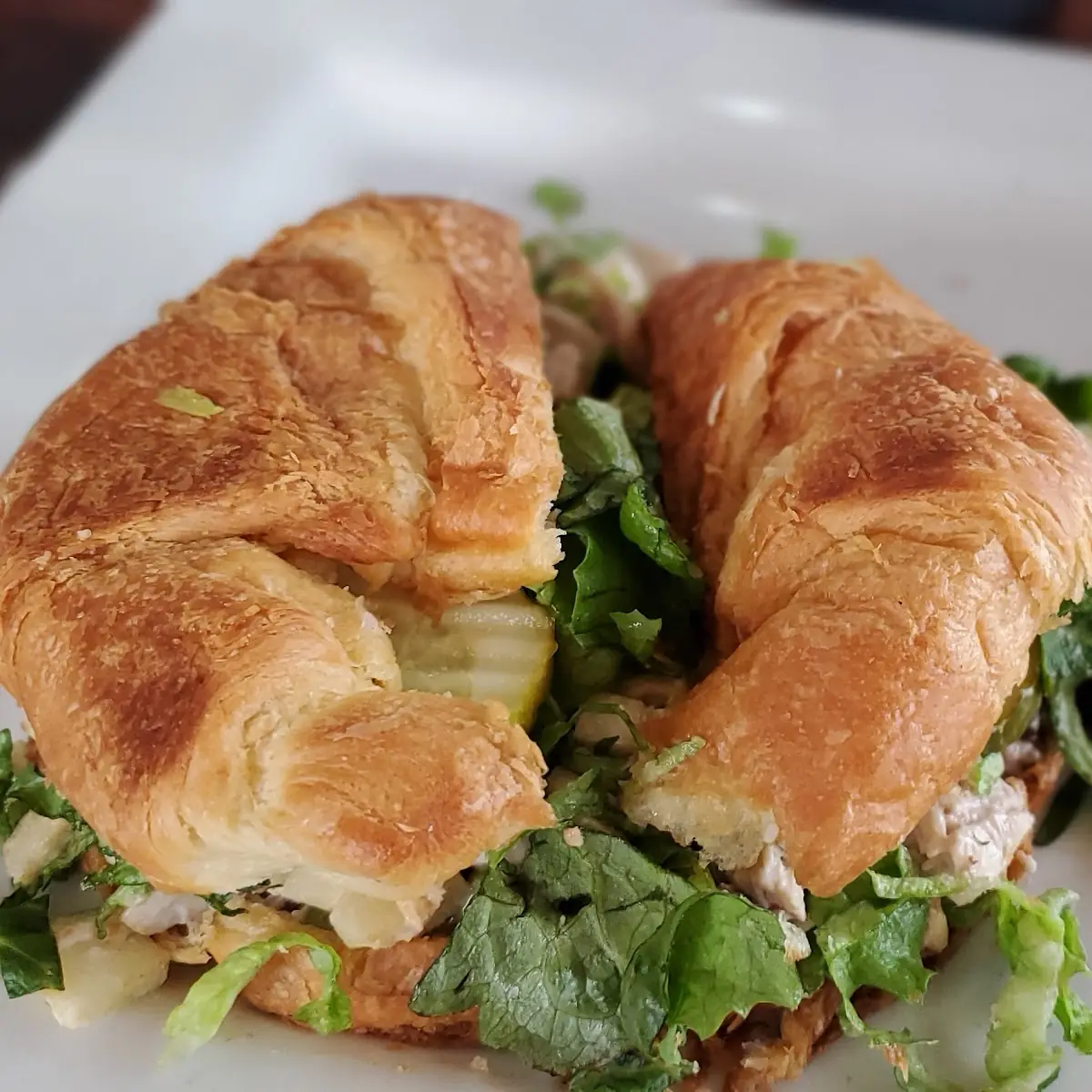 Apple Chicken Salad Croissant Sandwich