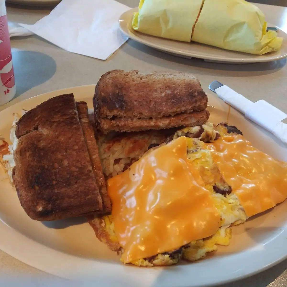 Sausage & Cheese Omelette