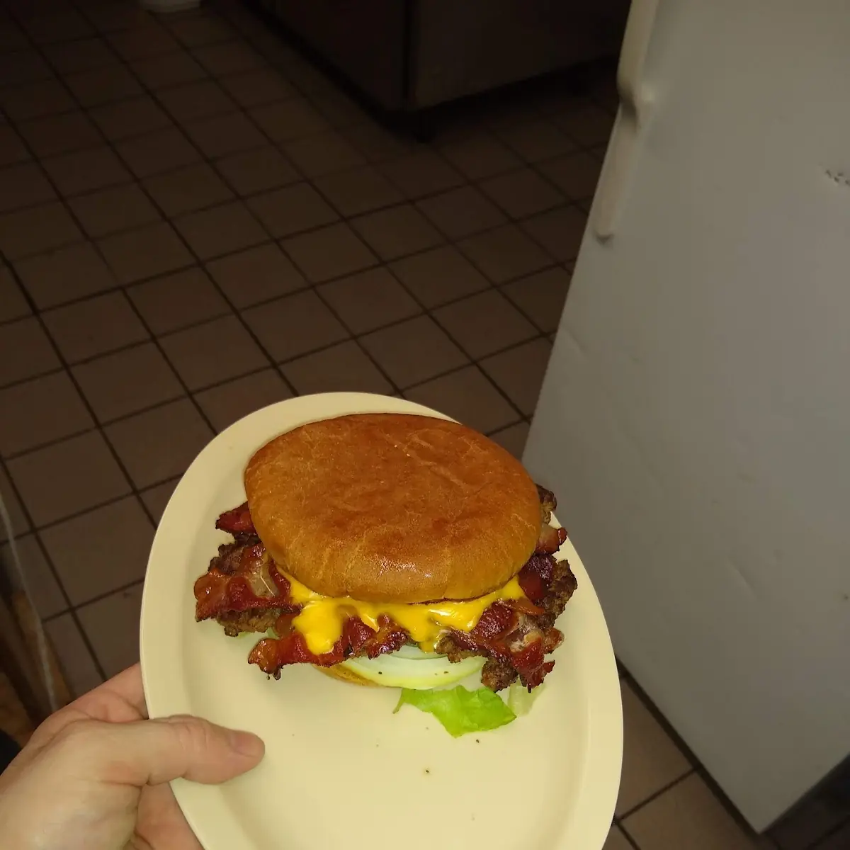 Large Bacon Cheeseburger