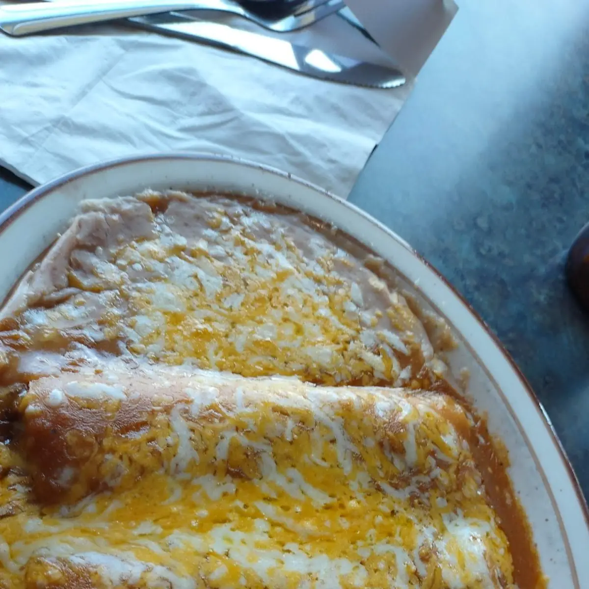 Chile Relleno with Enchilada