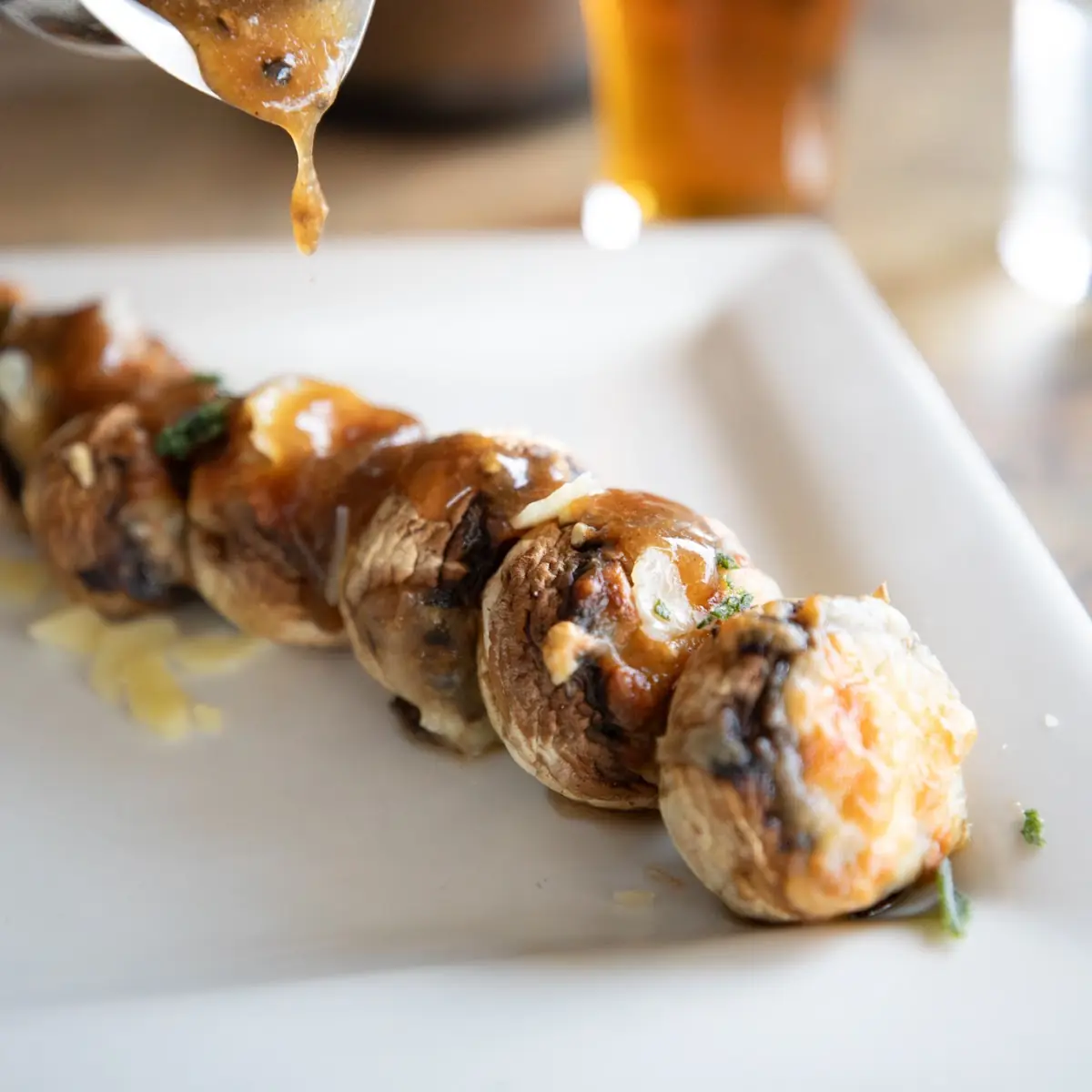 Elk Stuffed Mushrooms