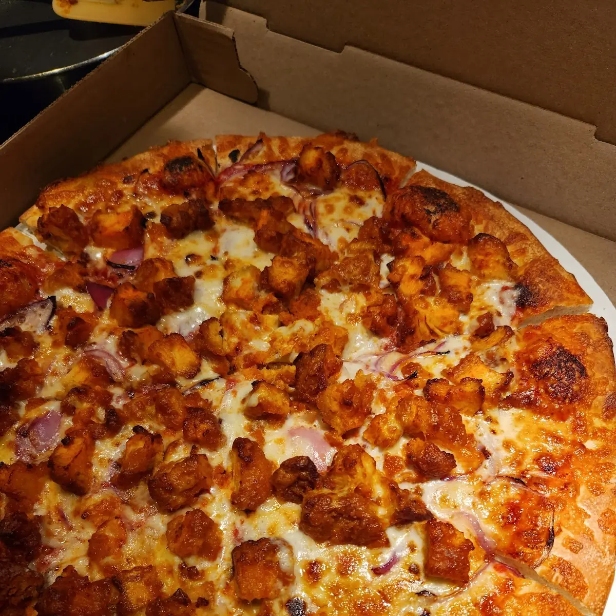Fried Mushrooms Pizza