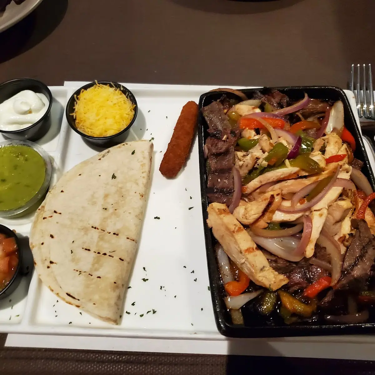 Chicken and Steak Fajitas