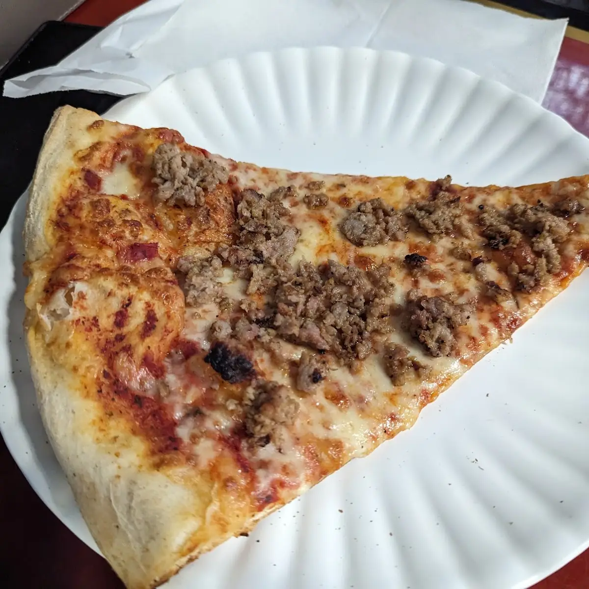 Sausage Pizza Slice