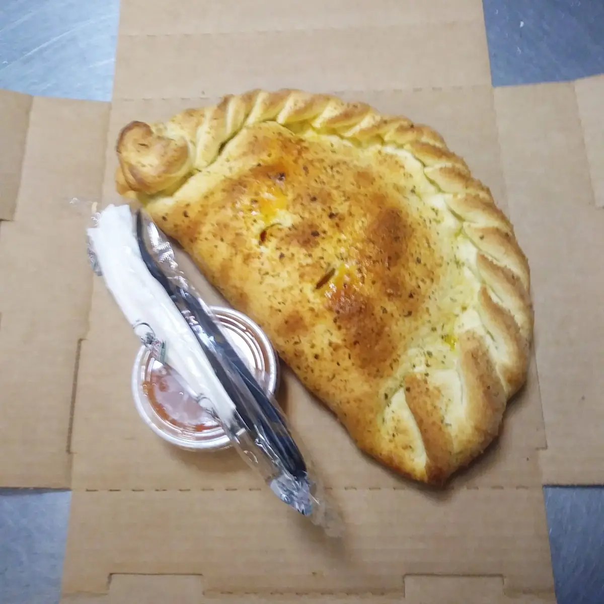 Pepperoni Black Olive & Green Pepper Calzone