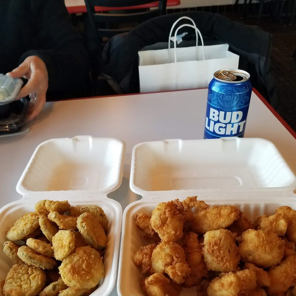 Fried Pickles and Haddock Bites