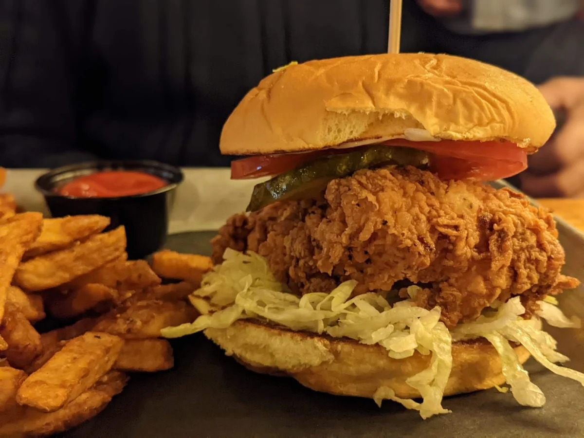 Fried Chicken Sandwich, Kentucky Bourbon & BBQ
