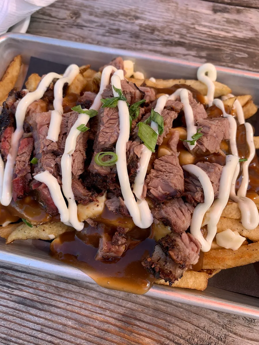 Smoked Brisket Poutine, Kentucky Bourbon & BBQ