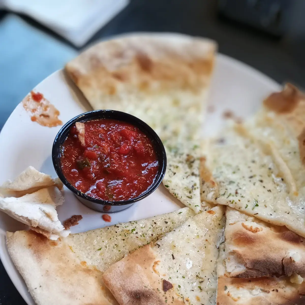 Pizza Chips and Marinara Sauce