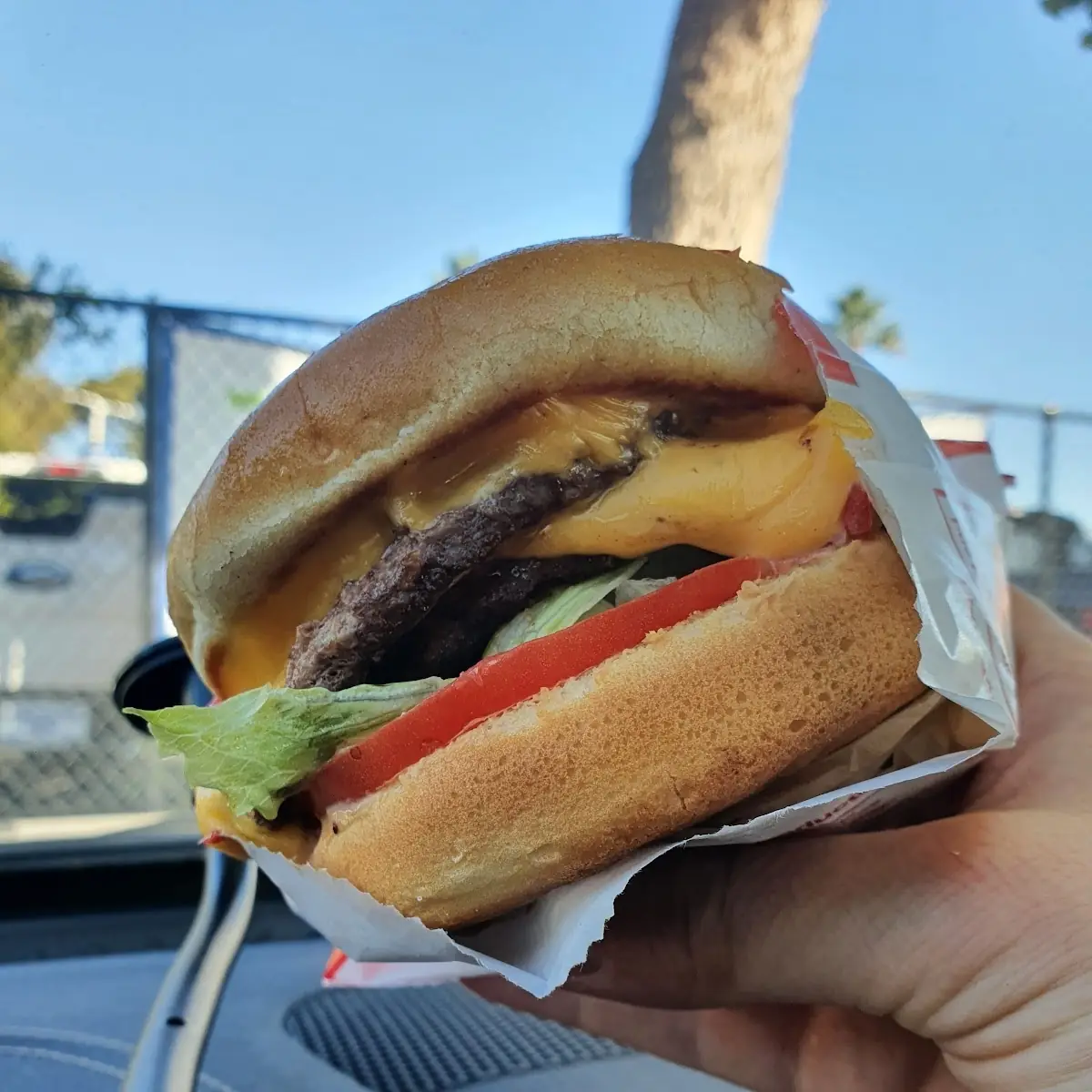 Double Double Cheeseburger and Fries