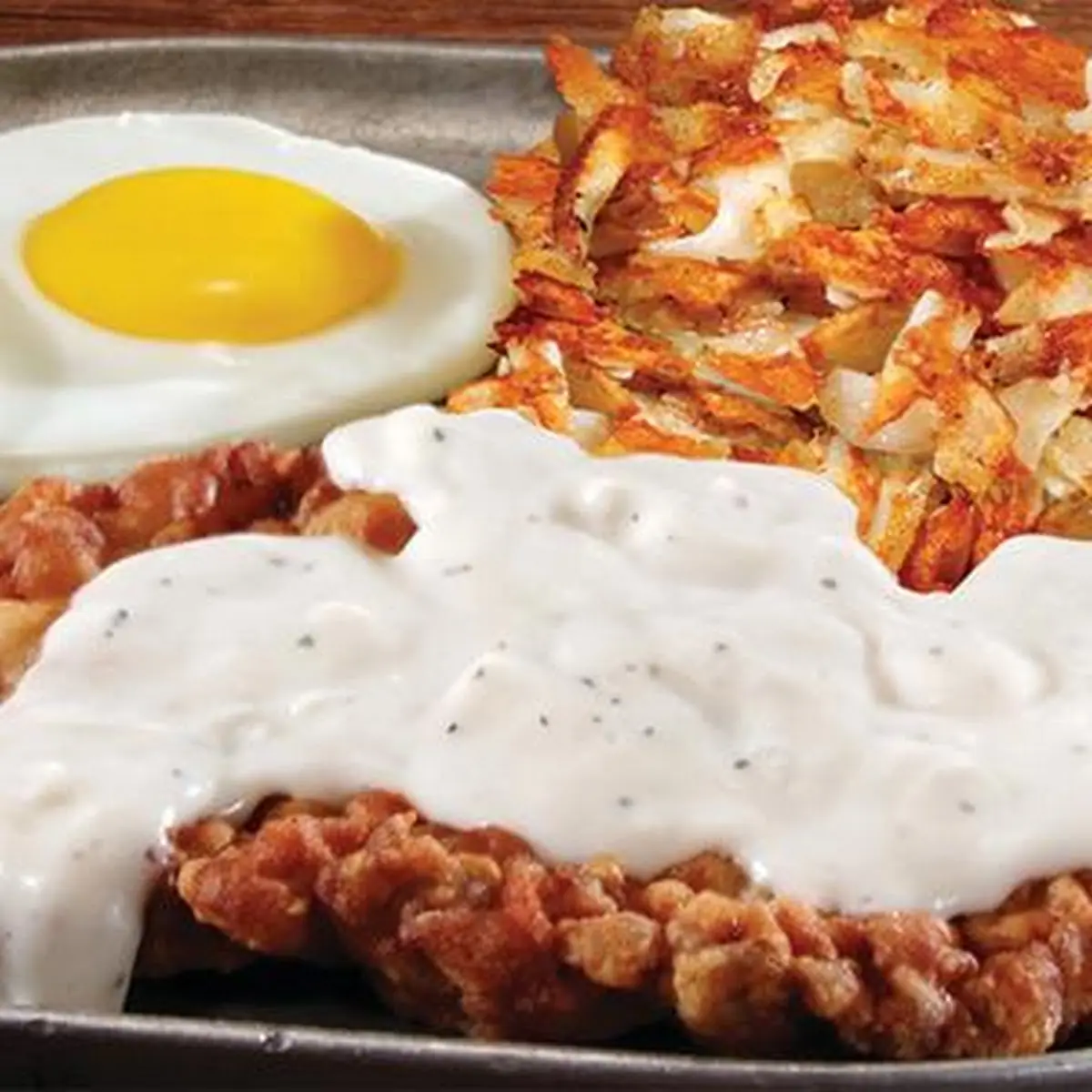 Country Fried Steak and Eggs