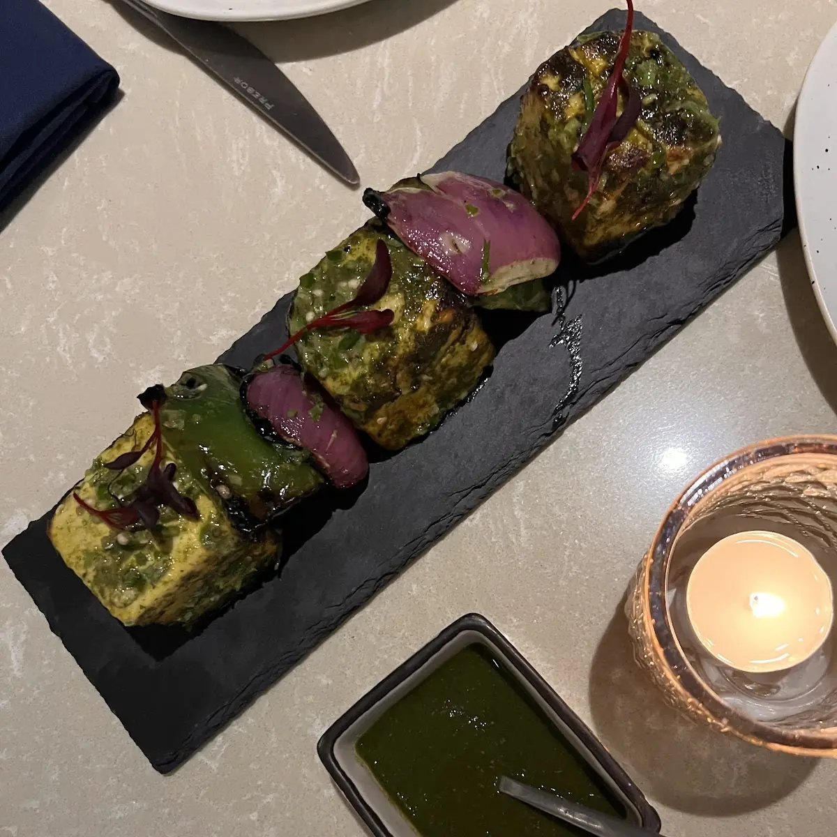 Green Paneer Tikka