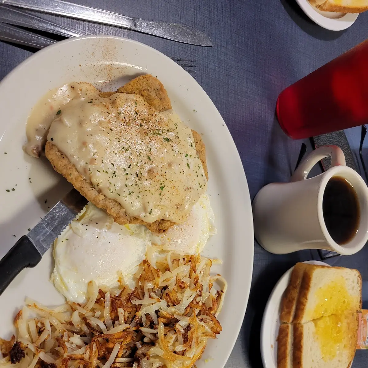 Chicken Fried Steak and Eggs