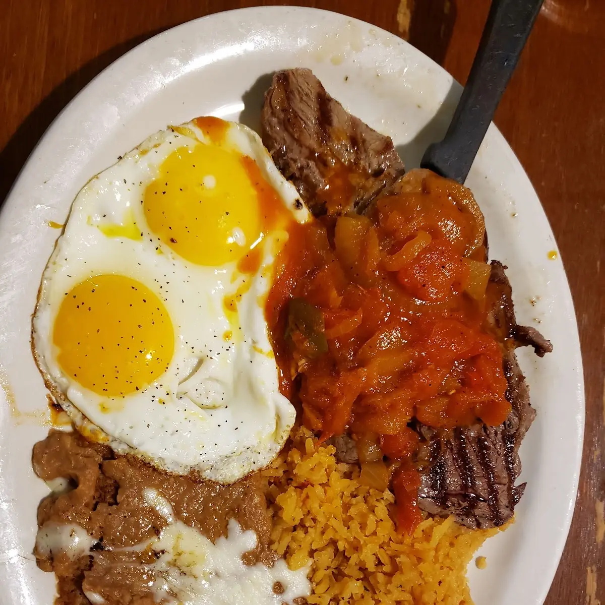 Flank Steak and Eggs