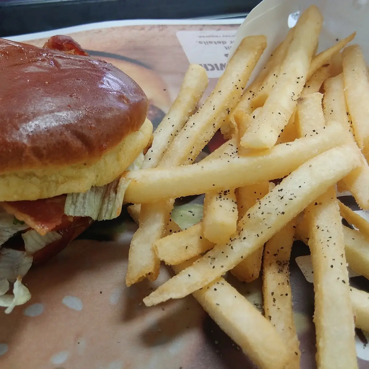 Whopper and Black Pepper Fries