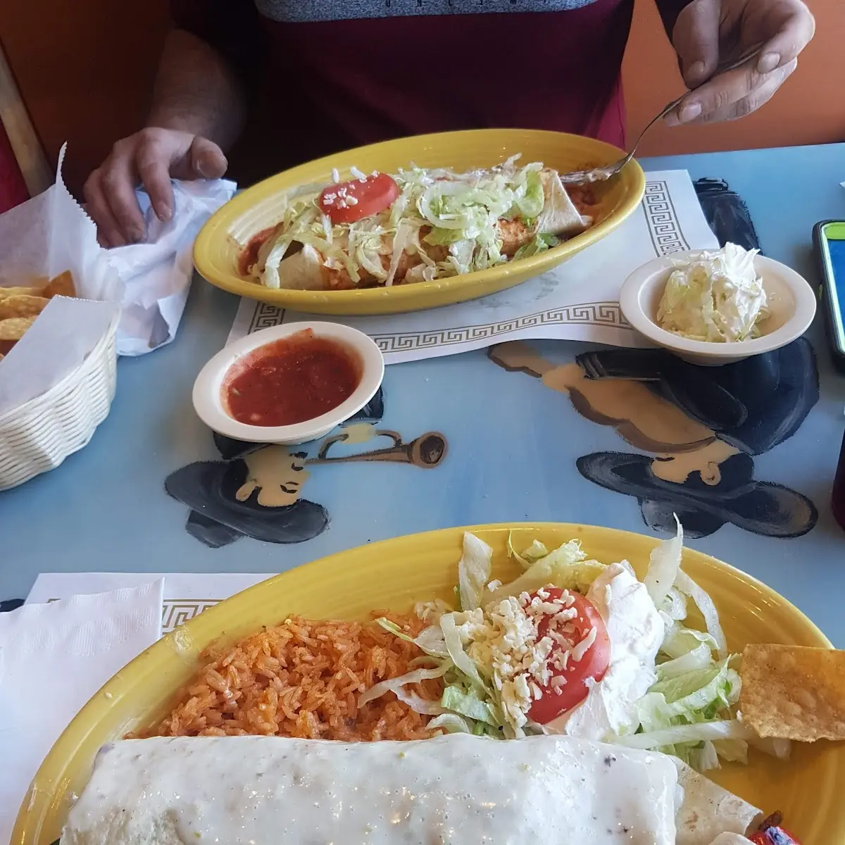 One Burrito Mexican Rice and Refried Beans
