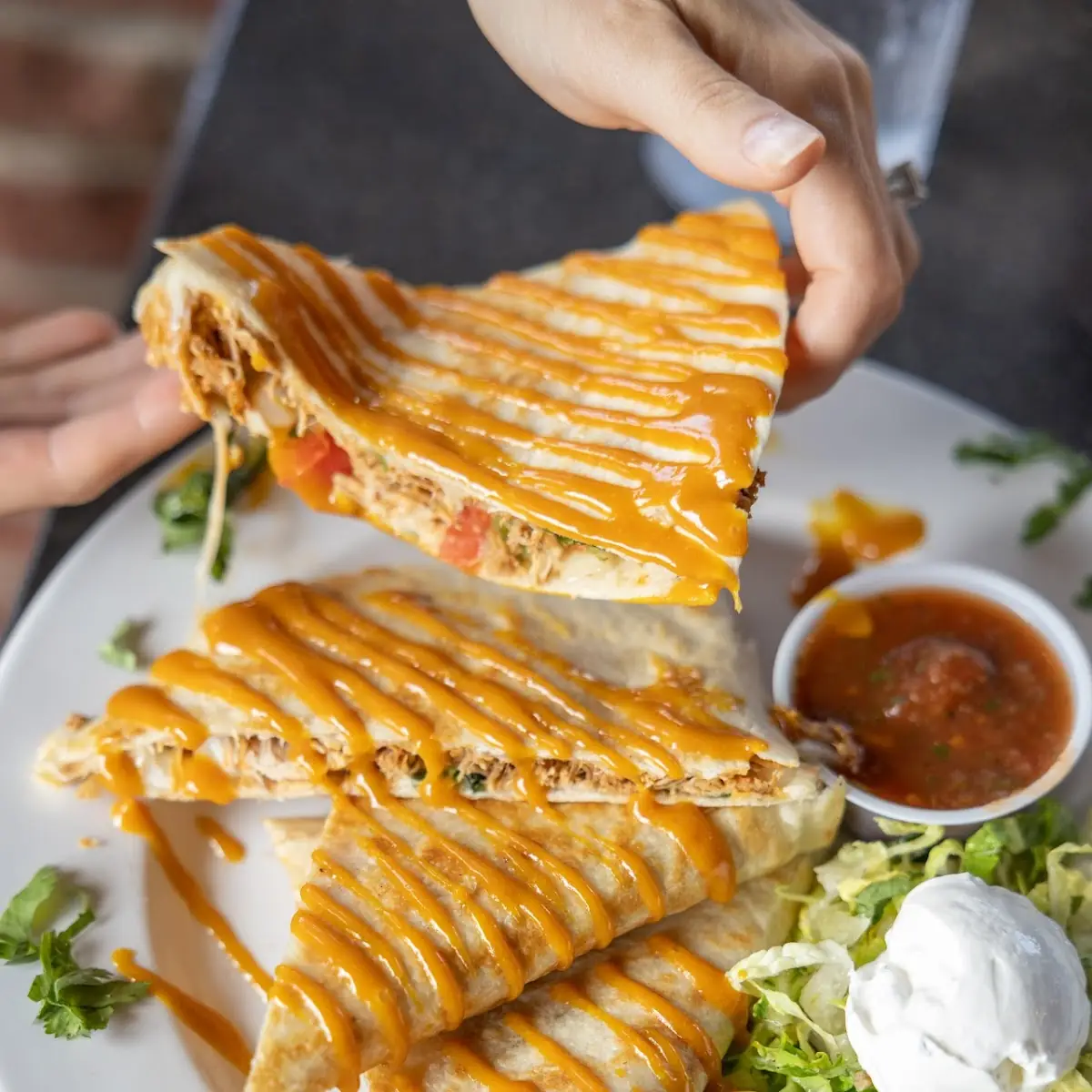 Roasted Chicken Quesadilla