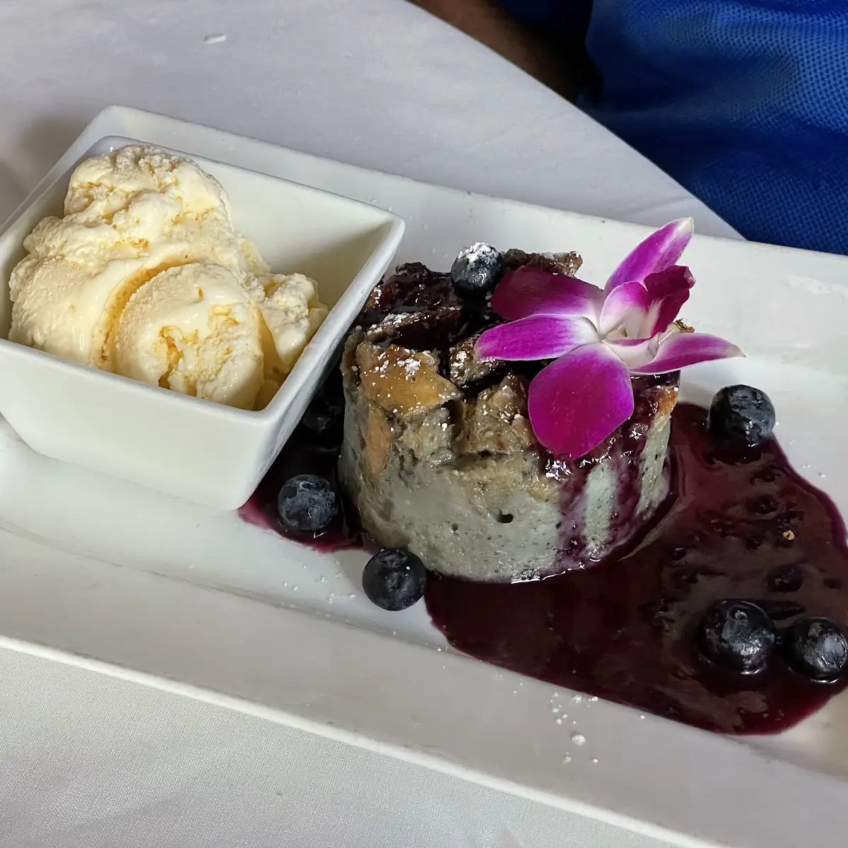 Blueberry Bread Pudding
