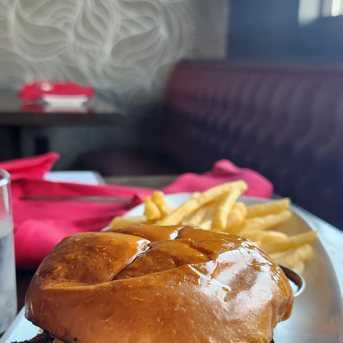 Smashed Burger and Fries