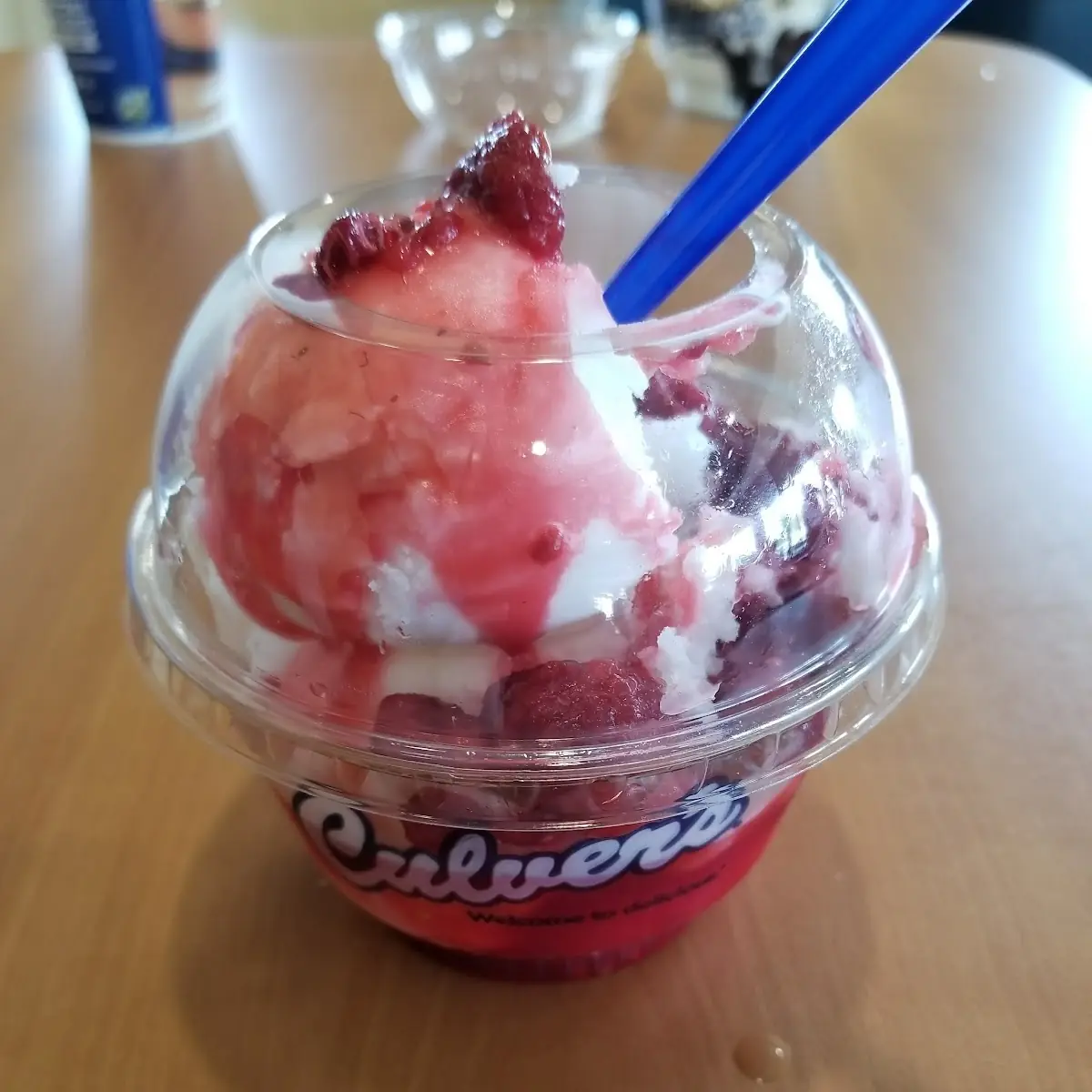 Vanilla Ice Cream with Strawberries