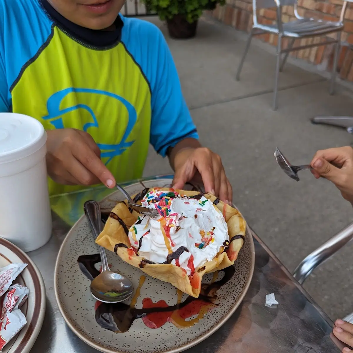 Fried Ice Cream Sundae
