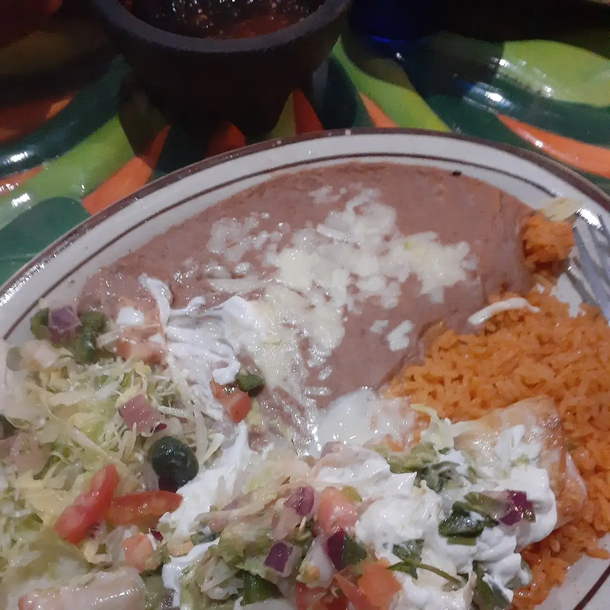 Mexican Rice & Refried Beans