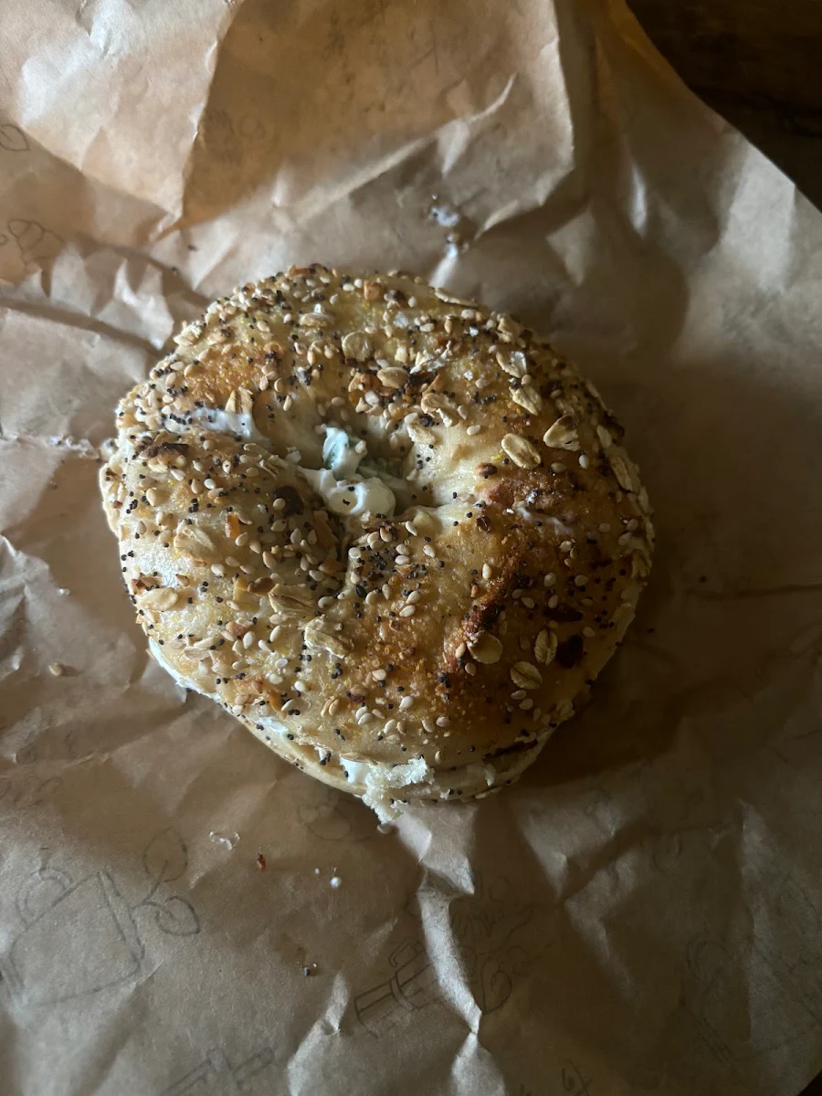 Everything Bagel with Scallion Cream Cheese