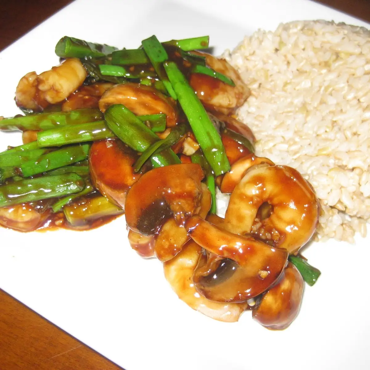 Teriyaki Chicken or Shrimp