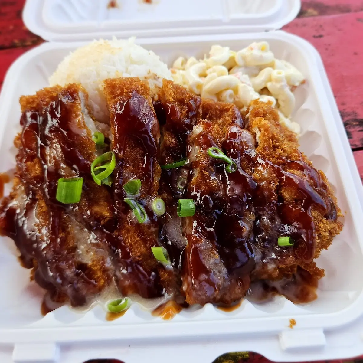 Loco Moco with Macaroni Salad