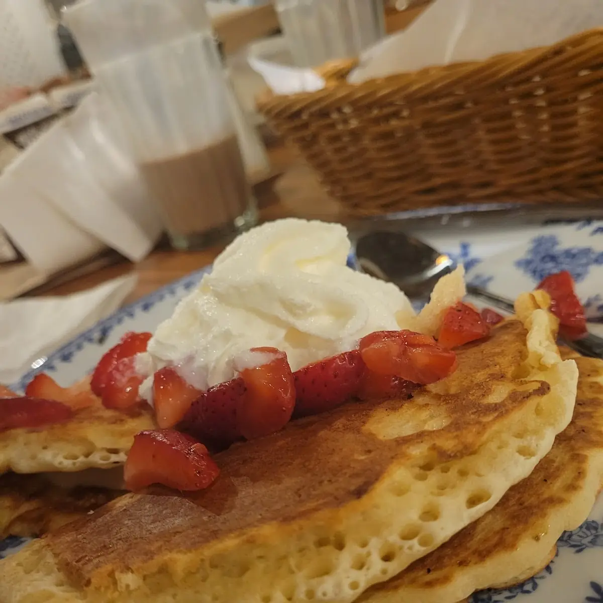 Strawberry Cheesecake Pancakes