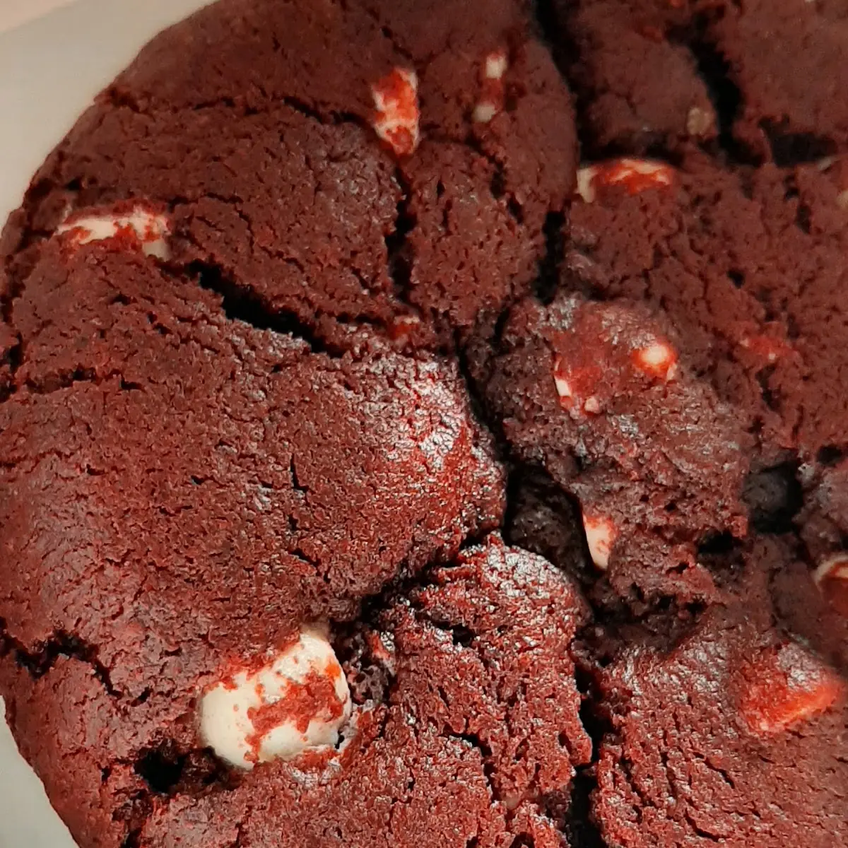 White Red Velvet Cookie